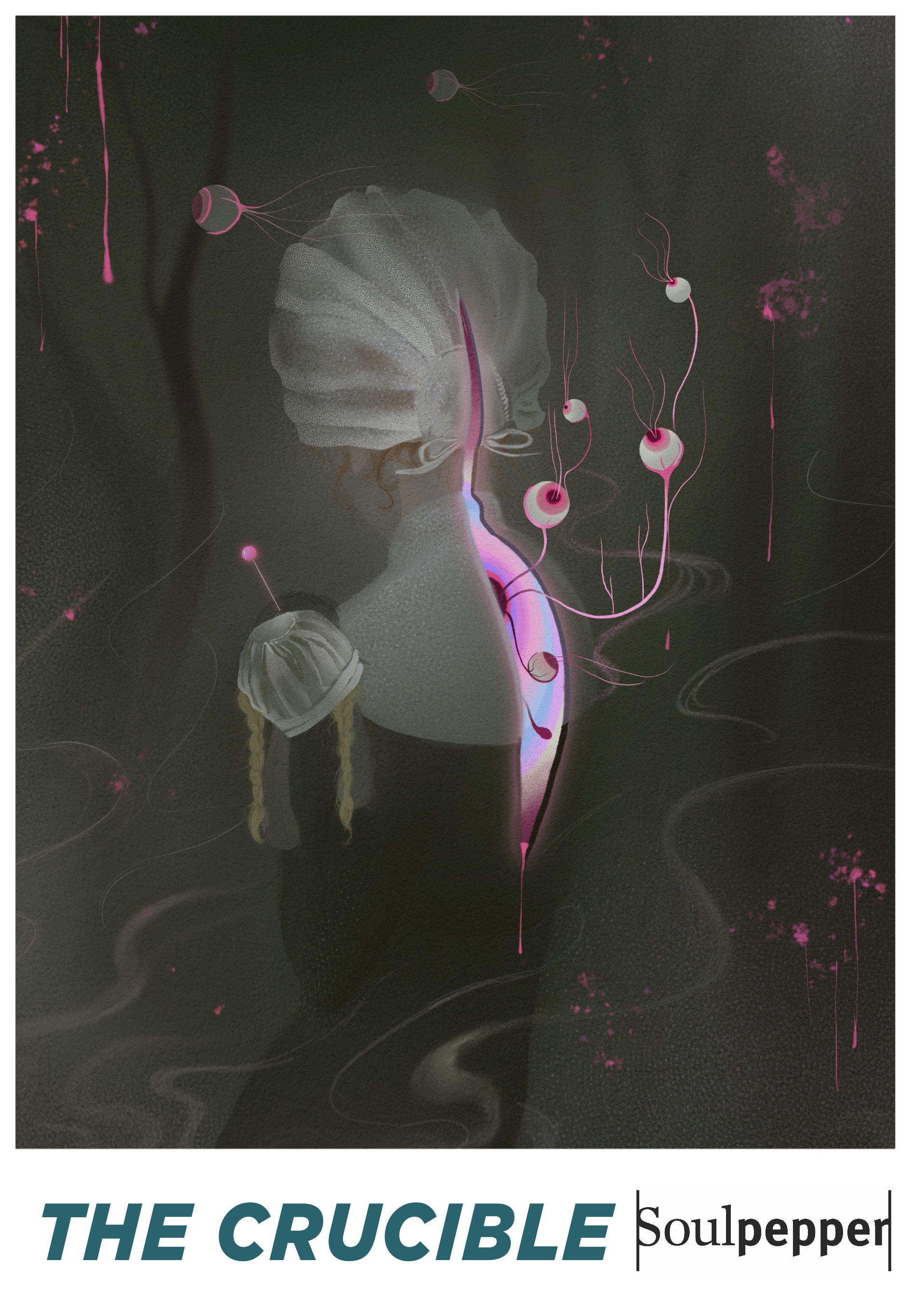 Final illustrated poster for The Crucible